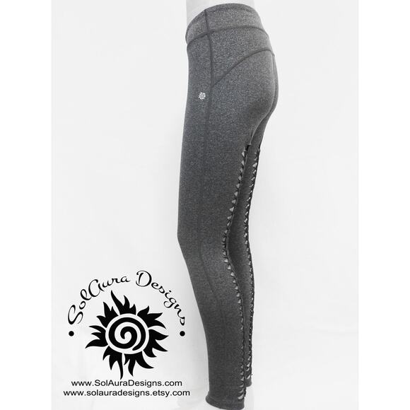 THE CUT 2 - LARGE - Back-Seamed Style Grey Leggings - Non-See Through Sexy Wear - Picture 6 of 9